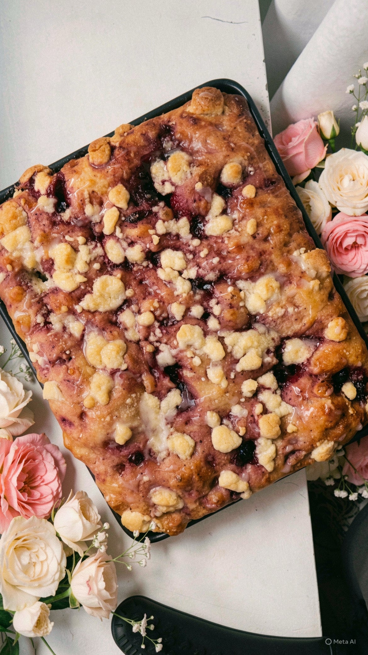 Zayt Focaccia- Sourdough Blueberry Lemon Focaccia
