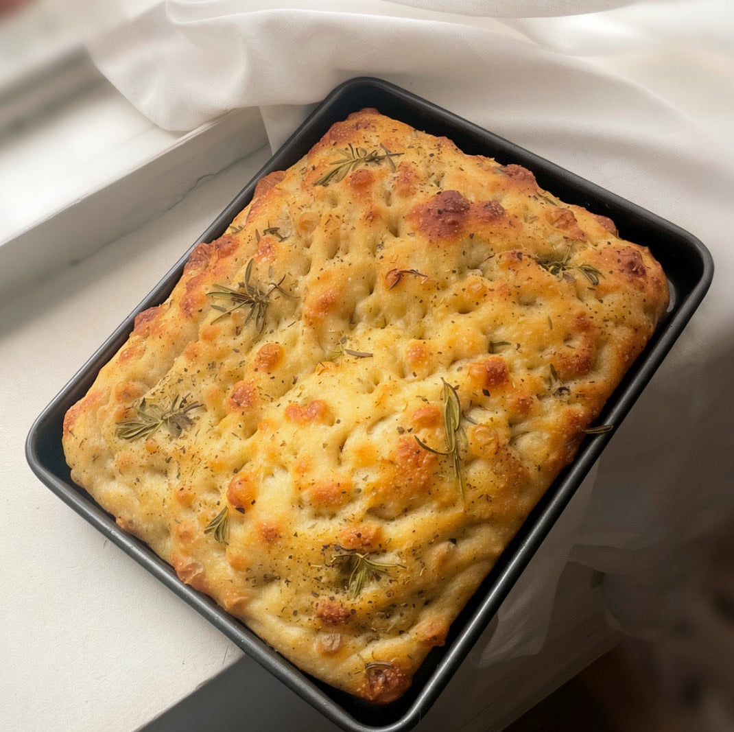 Zayt Focaccia- Sourdough Focaccia